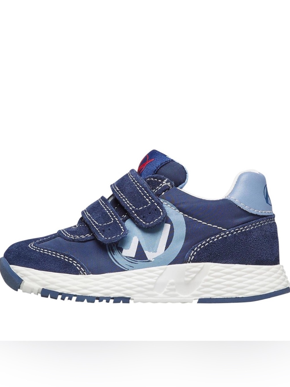 NWT NATURINO JESKO 2 VL.
Suede and technical fabric sneakers in Navy-Celeste
